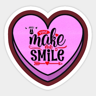 You make me smile Sticker